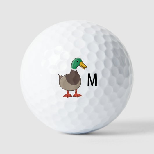 Initial Mallard Duck Monogram Golfball (Vorderseite)