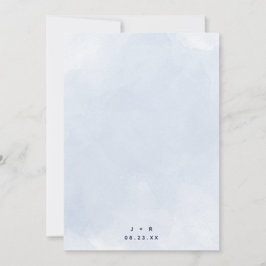 Initial "Maritime Flag" — Nautical Engagement Part Einladung (Rückseite)