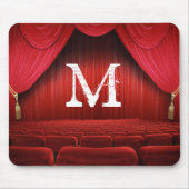Initial-Maus-Pad des Roten Vorhangtheaters Mousepad (Vorne)