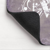 Initial-Maus-Pad für die Blume "Lace Monogram" Mousepad (Ecke)