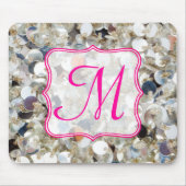 Initial-Mauspad des Glitzer Monogram Mousepad (Vorne)