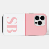 Initial Minimalistisch Monogram stylisch iPhone Hülle (Rückseite (Horizontal))