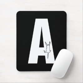Initial mit/hängende Katzenjammer Mousepad