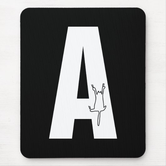 Initial mit/hängende Katzenjammer Mousepad (Vorne)