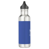 Initial Mit Monogramm handgeschriebener Eigenname  Edelstahlflasche (Links)