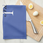 Initial Mit Monogramm handgeschriebener Eigenname  Geschirrtuch (Viertel Falte)