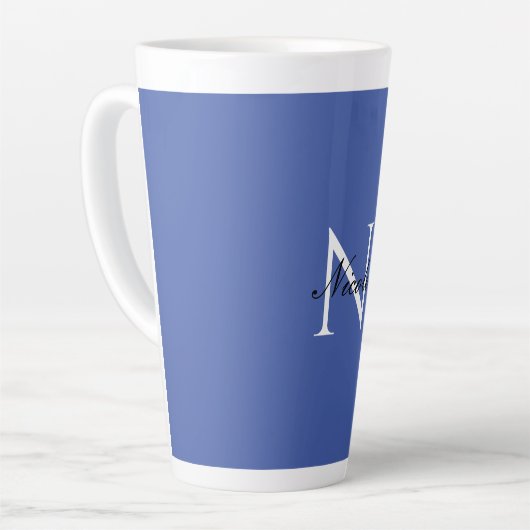 Initial Mit Monogramm handgeschriebener Eigenname Milchtasse (Linke Ecke)