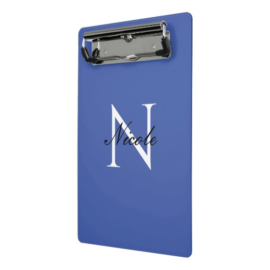 Initial Mit Monogramm handgeschriebener Eigenname Mini Klemmbrett (Gewinkelt2)