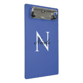 Initial Mit Monogramm handgeschriebener Eigenname Mini Klemmbrett (Schrägansicht)