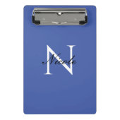 Initial Mit Monogramm handgeschriebener Eigenname Mini Klemmbrett (Vorderseite)