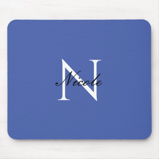 Initial Mit Monogramm handgeschriebener Eigenname Mousepad (Vorne)