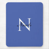 Initial Mit Monogramm handgeschriebener Eigenname  Mousepad (Vorne)