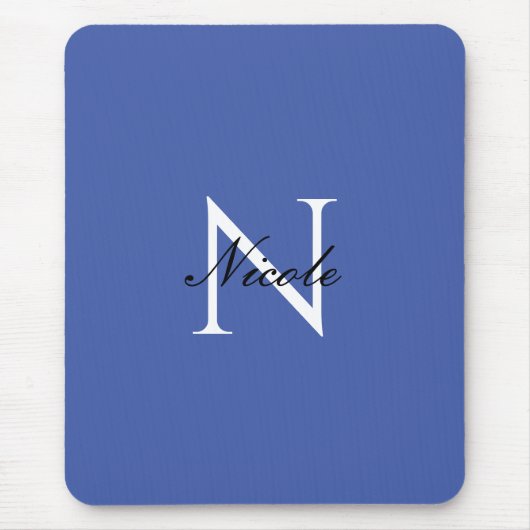 Initial Mit Monogramm handgeschriebener Eigenname  Mousepad (Vorne)