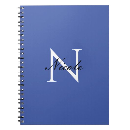 Initial Mit Monogramm handgeschriebener Eigenname Notizblock (Vorderseite)