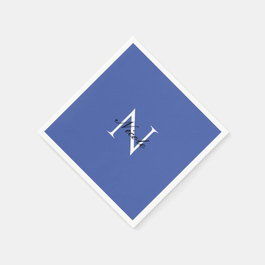 Initial Mit Monogramm handgeschriebener Eigenname Serviette (Ecke)