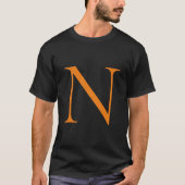 Initial Mit Monogramm handgeschriebener Eigenname T-Shirt (Vorderseite)