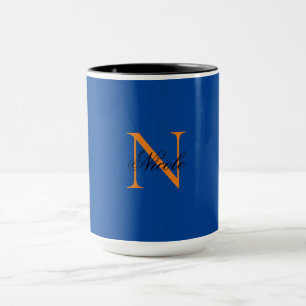 Initial Mit Monogramm handgeschriebener Eigenname  Tasse