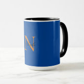 Initial Mit Monogramm handgeschriebener Eigenname  Tasse (VorderseiteRechts)