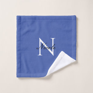 Initial Mit Monogramm handgeschriebener Eigenname  Waschlappen