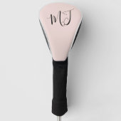 Initial Modern Blush Golf Head Cover Headcover (Vorderseite)