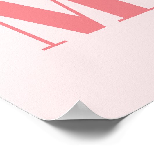 Initial Modern Monogram Poster (Ecke)