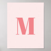 Initial Modern Monogram Poster (Vorne)