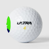 Initial Monogram für das Lime Green Navy Blue 2 To Golfball (Logo)
