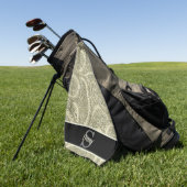 Initial Monogram Golfhandtuch (Gras)
