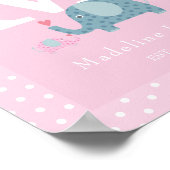 Initial Monogram Kinderzimmer Poster (Ecke)