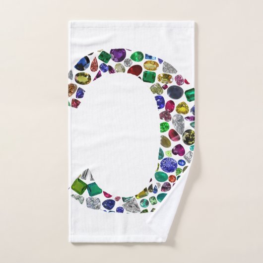 Initial Monogram Letter C Trendy Badhandtuch Set (Handtuch)