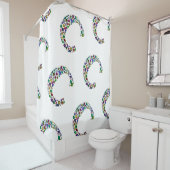 Initial Monogram Letter C Trendy Duschvorhang (Beispiel)
