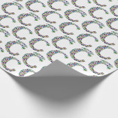 Initial Monogram Letter C Trendy Geschenkpapier (Ecke)