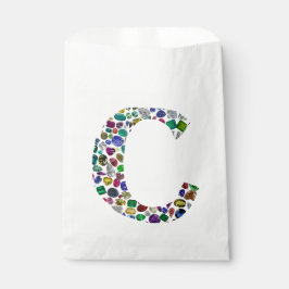 Initial Monogram Letter C Trendy Geschenktütchen