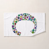 Initial Monogram Letter C Trendy Handtuch (Handtuch)