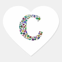 Initial Monogram Letter C Trendy