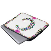 Initial Monogram Letter C Trendy Laptopschutzhülle (Vorne Knopf)