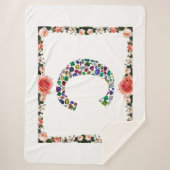 Initial Monogram Letter C Trendy Sherpadecke (Vorderseite)