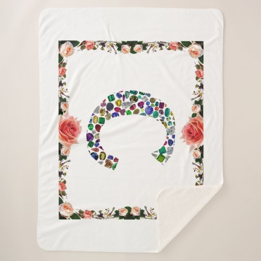 Initial Monogram Letter C Trendy Sherpadecke (Vorderseite)