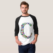 Initial Monogram Letter C Trendy T-Shirt (Vorne ganz)