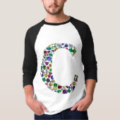 Initial Monogram Letter C Trendy T-Shirt (Vorderseite)