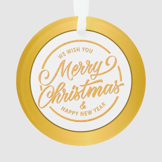  Initial Monogram M Christmas - Gold, Teal & Blue Ornament (Rückseite)