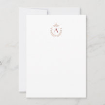 Initial Monogramm des eleganten botanischen Pendan