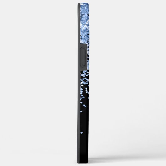 Initial monogramm des modernen Glitzer in Schwarz/ Case-Mate iPhone Hülle (Rückseite / Rechts)