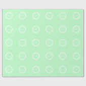 Initial-Monogramm für den kleinen weißen griechisc Geschenkpapier (Flach)