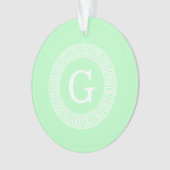 Initial-Monogramm für den kleinen weißen griechisc Ornament (Vorderseite)