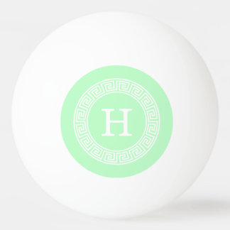 Initial-Monogramm für den kleinen weißen griechisc Tischtennisball