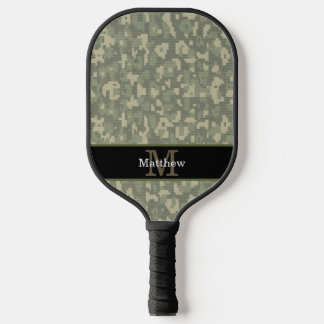 Initial Monogramm für die digitale Camouflage des  Pickleball Schläger