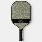 Initial Monogramm für die digitale Camouflage des Pickleball Schläger (Rückseite)