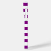 Initial-Monogramm für lila Violette und weiße Stre Case-Mate iPhone Hülle (Rückseite / Links)