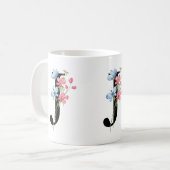 Initial-Monogramm-J-Tasse Kaffeetasse (Vorderseite Links)